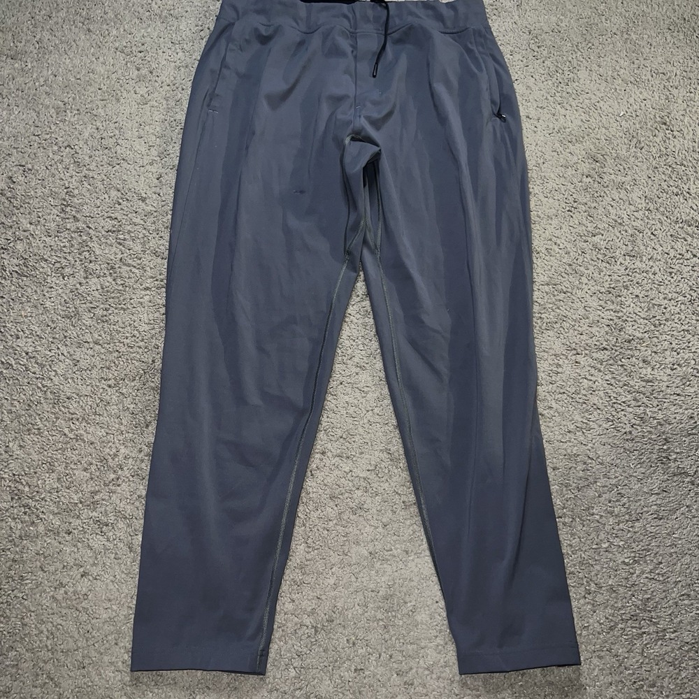 Lululemon Surge Jogger Mens XL Charcoal Lightweight Ankle Zip Reflective